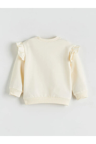 LC Waikiki Baby Girl Sweatshirt with Bow Detail
