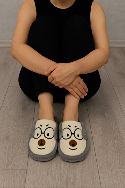 romex Plush House Slippers with Cute Dog Figures – Warm, Soft, and Fun
