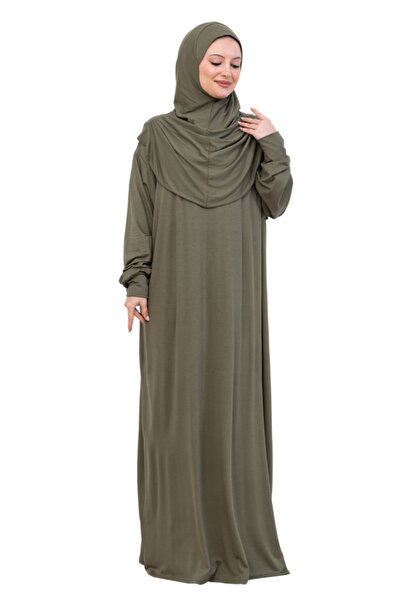 Modish Group One Piece Prayer Dress Set, Viscose Soft Hijab Abaya, Comfortable Ready-To-Wear Shawl Headscarf Suit