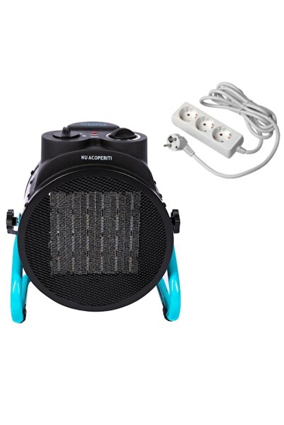 DETOOLZ DTZ Ceramic Electric Fan Heater, 3000 W, 340 m³/h, 30 m², 2 accessories