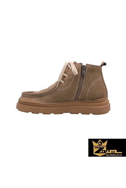 Zaim Kundura Women's Mink Genuine Suede Boots 505320061-1