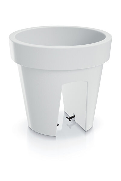 Prosperplast Lofly Railing white planter, 245mmx225mm