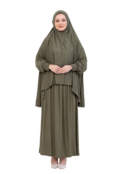 Modish Group Two Piece Prayer Dress – Long Cotton Hijab Clothing Abaya & Headscarf Set