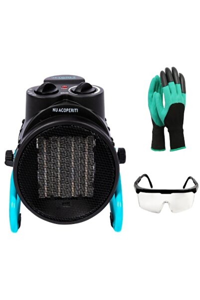 DETOOLZ SMART WORK Detoolz DZ-EI112 Ceramic Electric Fan Heater 2000W, 127 m³/h, 20 m², 3 Settings