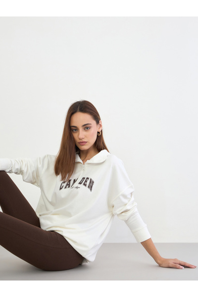 Styli Oversized Longline Sweatshirt and Leggings Co-Ords