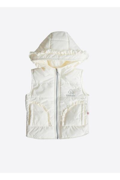 kitikate Velvet Vest White