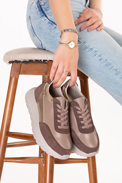 Gondol În interior și în exterior, piele naturală, talpă anatomică, pantofi sport ușori ars.502 Mink