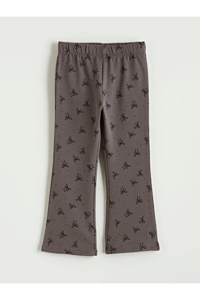 LC Waikiki Еластични чорапогащи с панделка в талията и принт за момичета