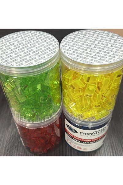 cnsvision CNS- RJ45 DELİKLİ ÇAPRAZ SIRALI CAT6 BAĞLANTI SOKETİ (100'LÜ KUTU)