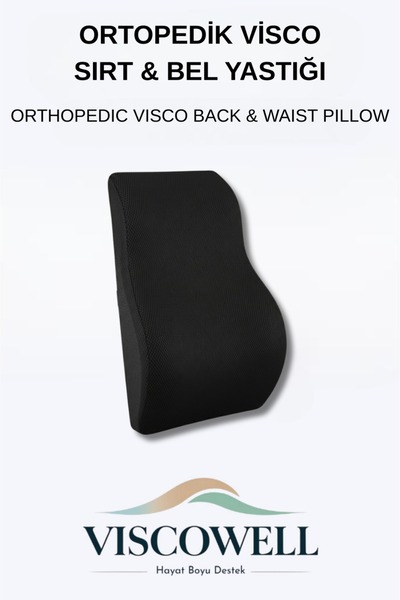 ViscoWell ORTOPEDİK VİSCO SIRT&BEL YASTIĞI Bel Yastığı Sırt Minderi Ortopedik...