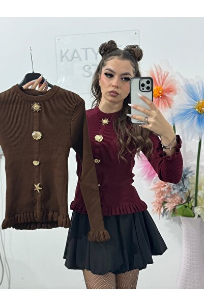 KATYDEA STORE Blouse with decorative buttons STL