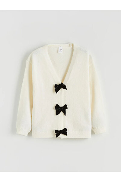 LC Waikiki V-Neck Girl's Knitwear Cardigan