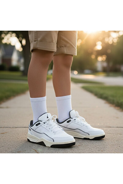 Nike Jordan Flight Court White Sneaker Shoes Sportie