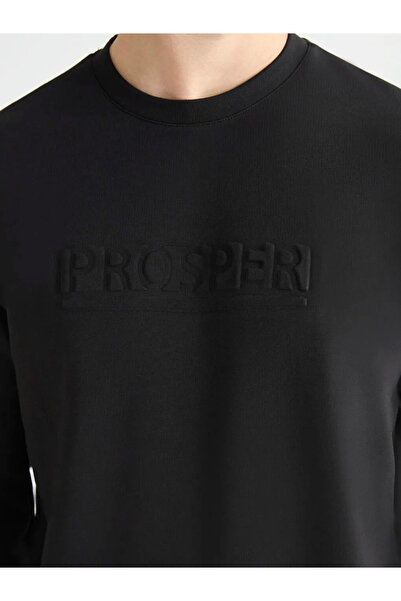 LC Waikiki Ανδρικό φούτερ με στάμπα Crew Neck