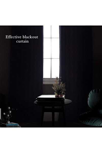 JZS Blackout Curtain 2 Panels Thermal Insulated Grey