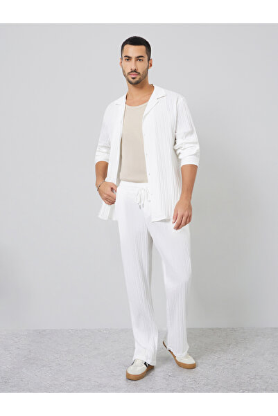 Take Two By Styli Men Textured Shirt and Pants Co-ords