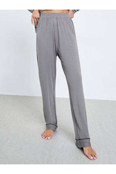 Styli Modal Piped Buttoned Shirt and Pyjama Set