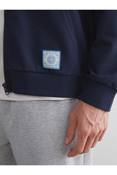 LC Waikiki Hanorac cu glugă cu mânecă lungă pentru bărbați, cu fermoar