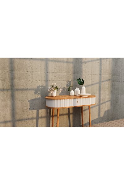 3mzp Mobilya Montajsız Ahşap Ayaklı - Renkli Dekoratif Bombe Dresuar