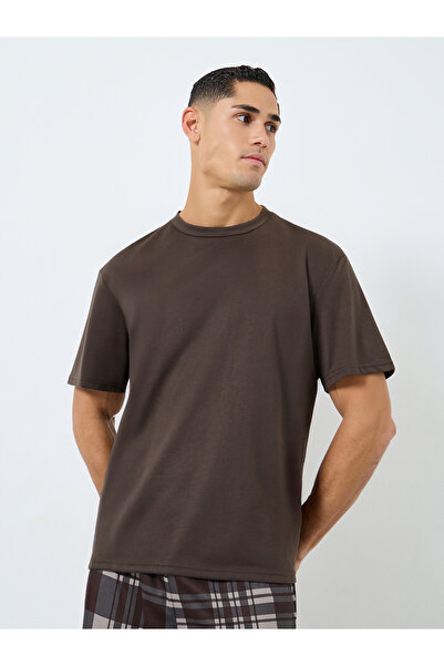 Styli Relaxed Fit Checked T-Shirt and Long Pyjama Set