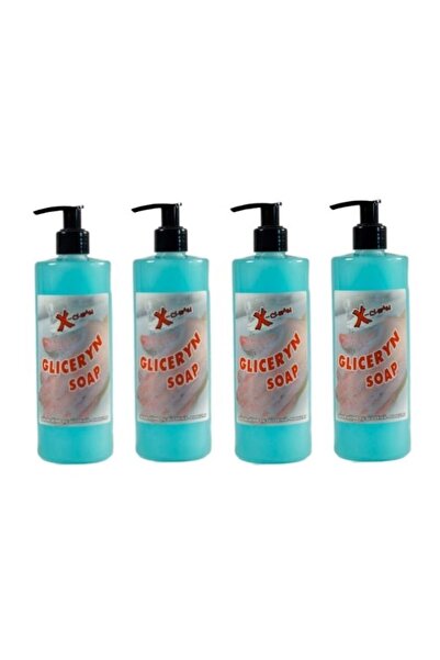 Dacris LIQUID SOAP GLYCERYN SOAP BLUE SOFT 1L WITH PUMP - set of 4 pieces