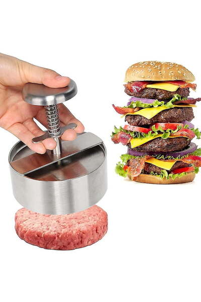 dealshopromania Presa pentru hamburgeri și chiftele din oțel inoxidabil diame...