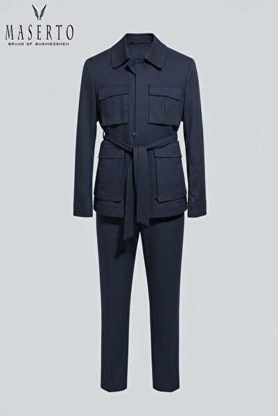 MASERTO Dört Mevsim Erkek Takım – Cep Detaylı Pantolonlu Spor ve Rahat Model