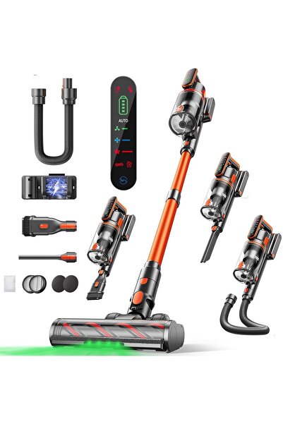 Fieety V9 cordless upright vacuum cleaner 550W, 45KPa, 60 min autonomy, with touch screen, automatic