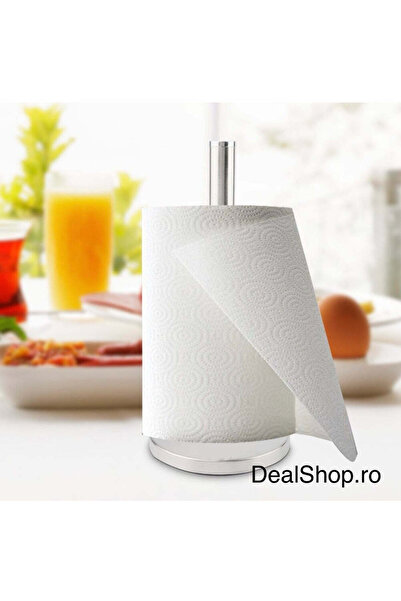 dealshopromania Suport pentru prosoape de hârtie din oțel inoxidabil 15,8 x 3...