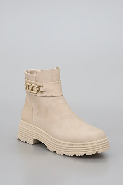 GİNZA SHOES Bln S265 Flat Thermo Sole Side Buckle Detail Ankle Boots