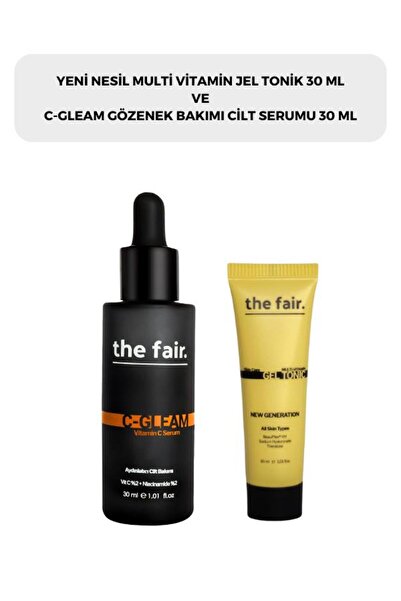 the fair. Multi Vitamin Jel Tonik 30 ml ve C-gleam Gözenek Bakımı Cilt Serumu...