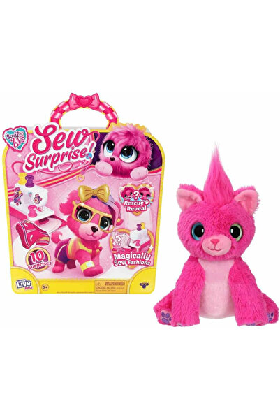 moose Scruff-A-Luvs SEW Surprise – Pluș roz fashion cu surprize de cusut