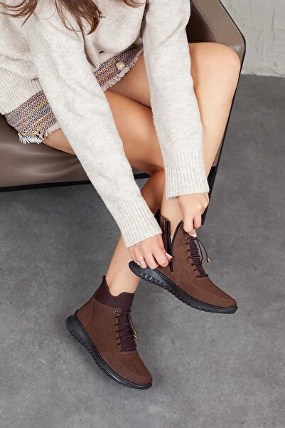 Adım Adım Γυναικείες μπότες με φερμουάρ από γνήσιο δέρμα