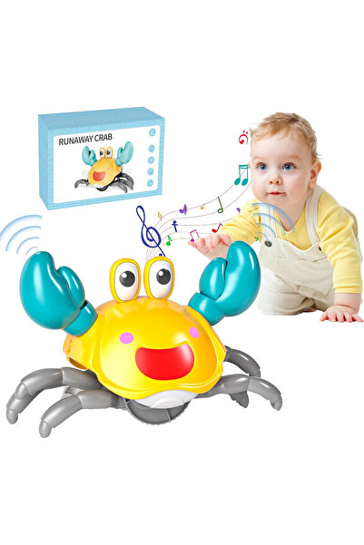 OEM USB Rechargeable Musical Toy for Toddlers, Crawling Crab