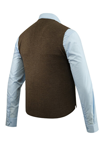 Çizgi Triko Men's Buttoned Sports / Regular Knitwear Knitted Sleeveless Vest - 4241Ls