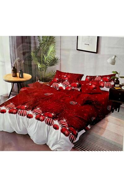 OEM Christmas bed linen, 6 pieces, 2 persons, Multicolor
