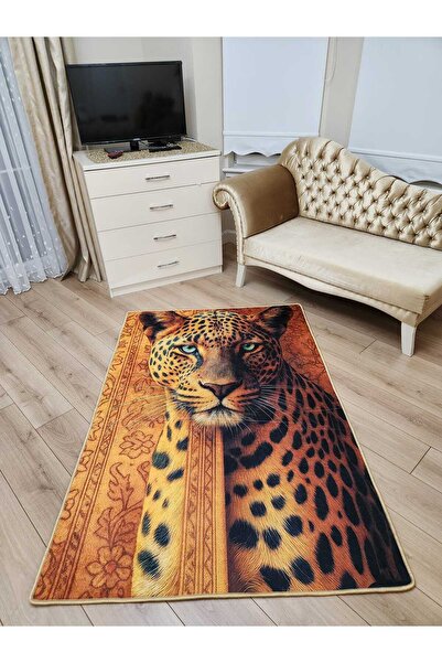 YTR HOME Dijital Baskı Yıkanabilir Kaymaz Taban Dekoratif Salon Mutfak Halısı...