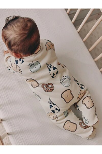 Next Baby 100% Cotton Ecru Breakfast Club 2.5 Tog Cotton Baby Sleeping Bag