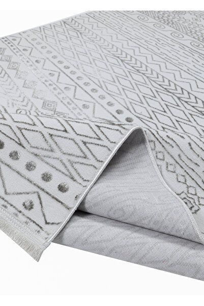 Ayduran Halı Classi Bambu Saten İpeksi Floşlu Kaymaz Taban Yıkanabilir Halı