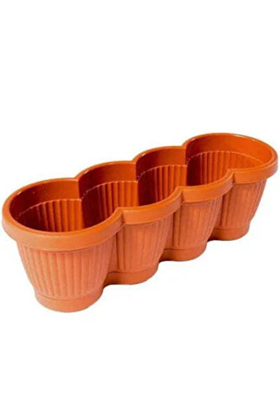 dealshopromania Jardiniera 40 cm ghiveci Bella nr 4 plastic maro Eleganta Pentru terasa si Gradina Ta