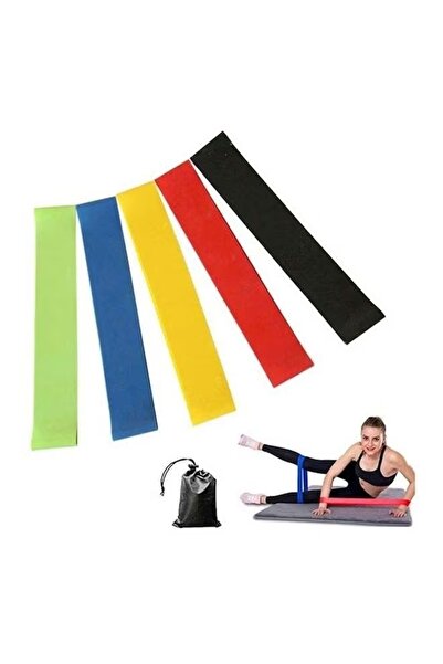 Generic CrossFit Latex Resistance Band Set, 5 Pieces, 0.37 EGP