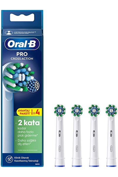 Oral-B Yedek Başlık Pro Cross Action 4 Lü
