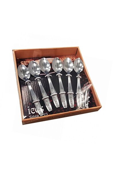 dealshopromania Set de 6 linguri din oțel inoxidabil Ana