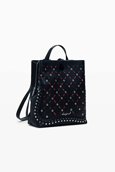 Desi Small perforated backpack with studs