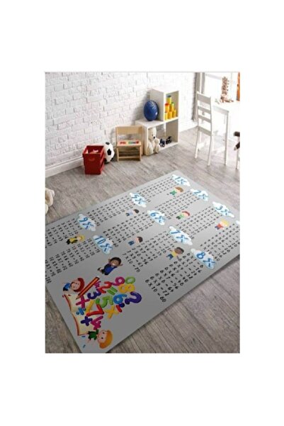 OEM 3D Multiplication Table Rug Non-Slip for Kids, 120x180 cm, Multicolor