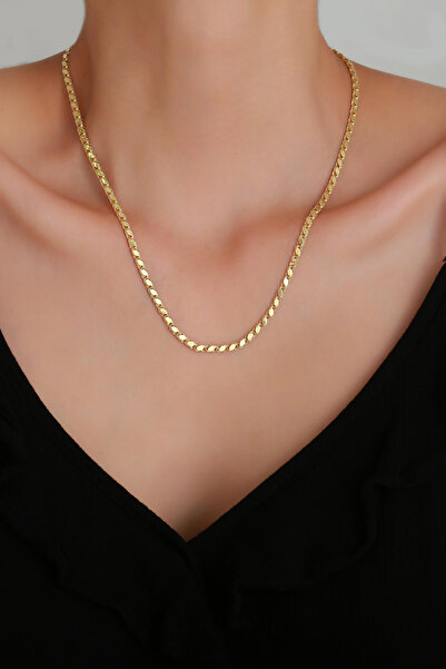 Bayar Gold 14 Ayar Yeşil Altın Halep Zincir 3mm