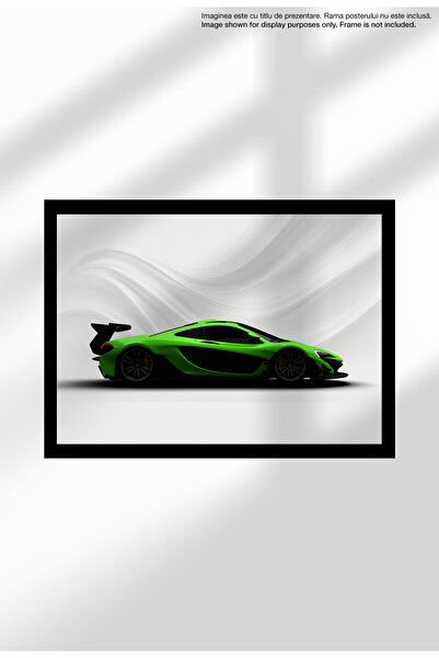 21mxm Poster Canvas cu Mașină Sport – Print Neînramat - Pasionați Auto - 1561 P1 GTR - Green