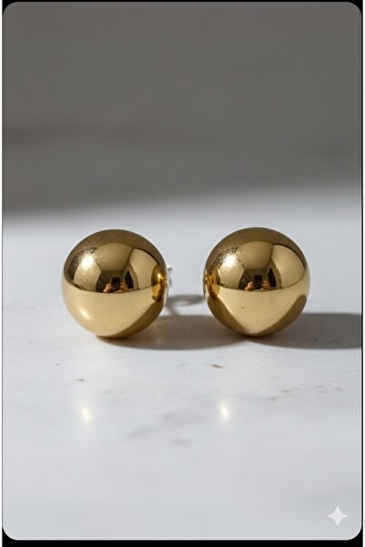 T-HAZEL Round Model Women's Ball Earrings Stainless Steel Aly