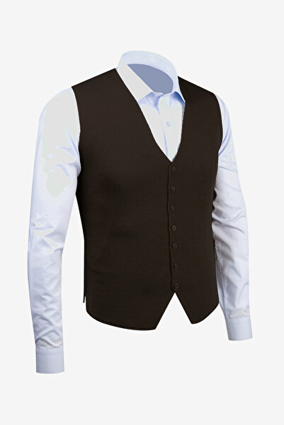 Çizgi Triko Men's Buttoned Sports / Regular Knitwear Knitted Sleeveless Vest - 4241Ls