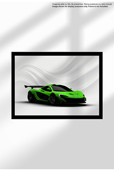 21mxm Poster Canvas cu Mașină Sport – Print Neînramat - Pasionați Auto - 1560 P1 GTR - Green - Front